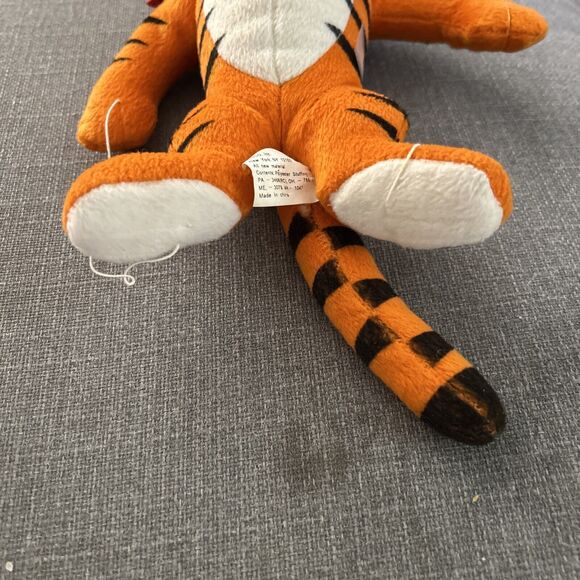 Vintage 1993 Tony the Tiger Kelloggs Frosted Flakes Cereal Mascot 10" Plush - Picture 5 of 8